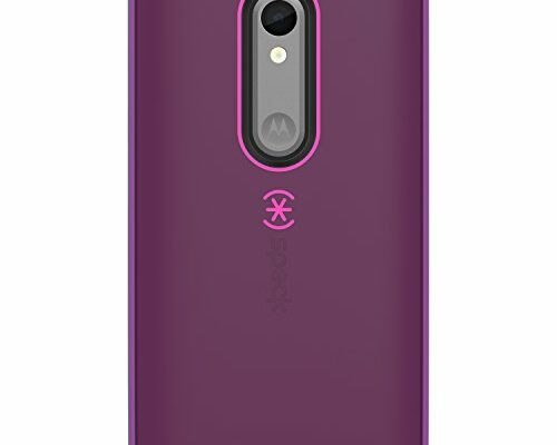 Speck Products Mighty Shell Cell Phone Case for Motorola Droid Turbo 2 - Retail Packaging - Shocking Pink