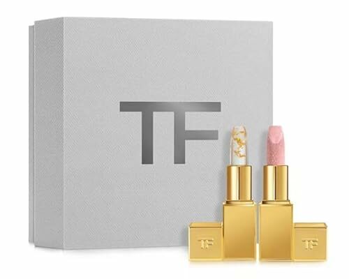 Tom Ford Soleil Lip Duo - Soleil Lip Blush (pink) and Sunlit Rose Lip Balm (rosy) Full Size.