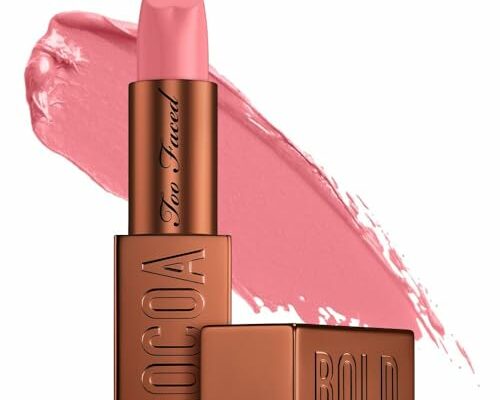 Too Faced Cocoa Bold Lipstick | Matte, Vegan + Cruelty Free, 0.12 oz., Chocolate Strawberry