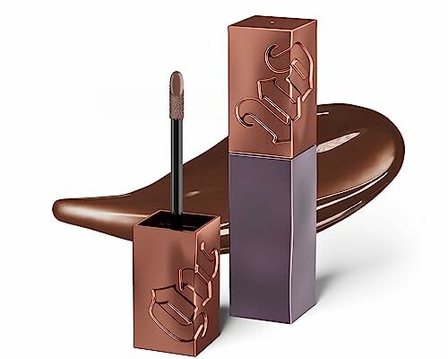 URBAN DECAY Vice Lip Bond - Glossy Full Coverage Liquid Lipstick - Long-Lasting One Swipe Color - Smudge-Proof - Transfer-Proof - Water-Resistant - High Shine Finish – Kissing Frenzy, 0.2 oz