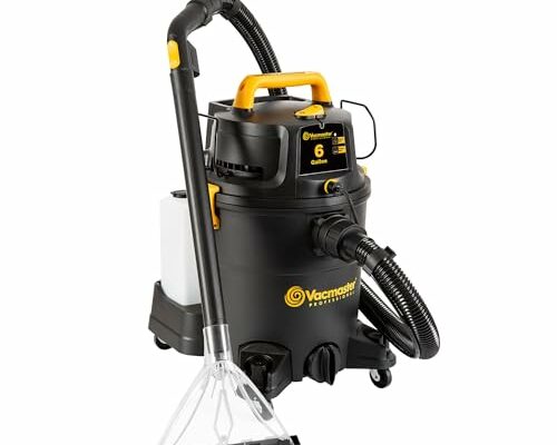 Vacmaster VK609PFR 0201 6 Gallon 5.5 Peak HP 3-in-1 Wet/Dry/Upholstery Shampoo Vacuum Cleaner