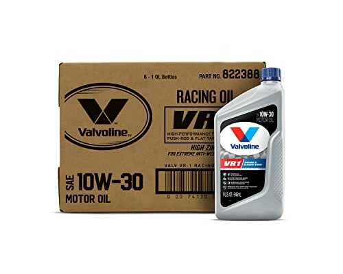 Valvoline VR1 Racing SAE 10W-30 Motor Oil 1 QT, Case of 6