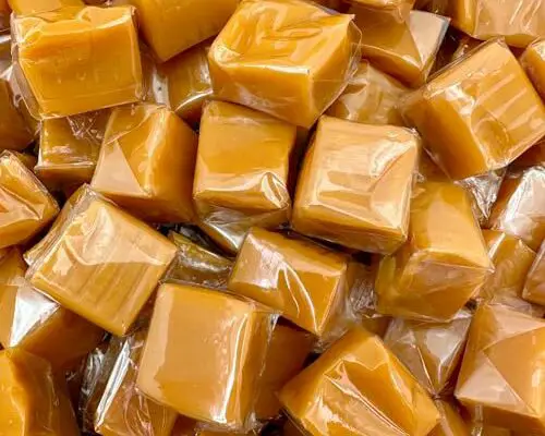 Vanilla Caramel Cubes Candy, Individually Wrapped, 1.5-Pound Pack (About 100 Pieces)