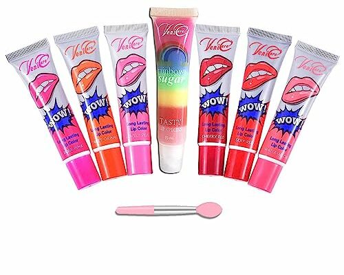 VeniCare Lip Stain Lip Gloss 6 Colors Tattoo Magic Color Peel Off Mask Tint Long Lasting Waterproof