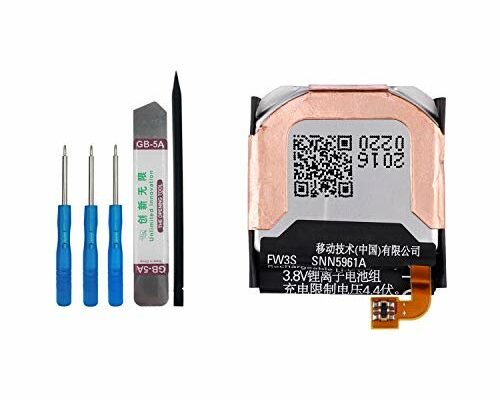 Vvsialeek FW3S SNN5971A Replacement Battery Compatible with Moto 360 2nd-Gen 2015 Smart Watch 42mm with Toolkit