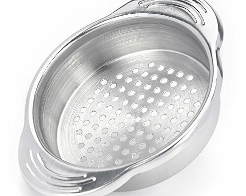 WishDirect Tuna Strainer Press, Tuna Can Strainer Food-Grade Stainless Steel Canning Colander for Regular-Size and Wide-Necked Tunas 1 PACK