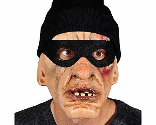 Zagone Studios Thug Mask, Burglar with eye-mask and Knit Cap