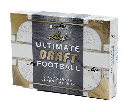 2022 Leaf Ultimate Draft Football box (FIVE Autograph cards/bx)