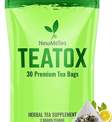 30 Day Detox Tea for Women & Men, All-Natural Herbal Teatox, Energy, Digestion, Body & Immune, Detox Cleanse with Senna Leaf, Keto, Vegan, Non-GMO