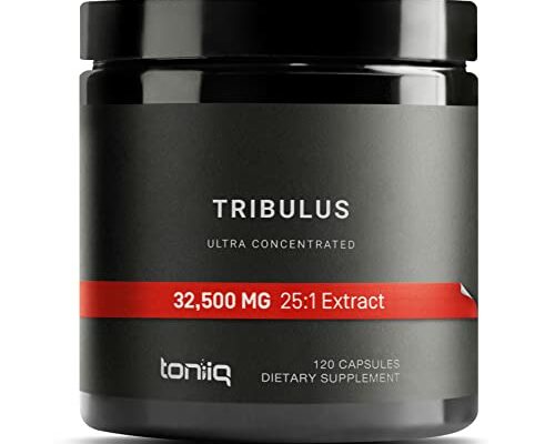 32,500mg 25:1 Concentrated Extract High Strength Tribulus Terrestris for Men - 95% Saponins - 1300mg Concentrated Extract Formula - 120 Caps