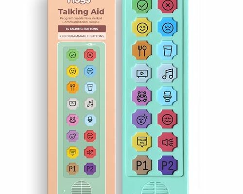 AAC Device for Autism & Speech Therapy. Non Verbal Communication Tools for Kids & Adults. Programmable AAC Communication Device. Alternative to Autism Communication Cards & PECS Cards for Autism