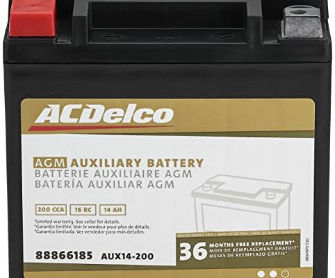 ACDelco Gold AUX14-200 (88866185) 36 Month Warranty Auxiliary AGM 200 CCA Battery