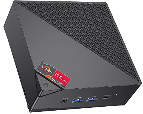 ACEMAGICIAN [Dual LAN Mini Gaming PC AMD Ryzen 7 5825U Mini PC 16GB DDR4 512GB SSD Mini Computers (8C/16T, up to 4.5Ghz), 4K Triple Display Mini Desktop Bluetooth/WiFi 6/Office