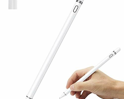 Active Stylus Pen Compatible for iOS&Android Touch Screens, Pencil with Dual Touch Function,Rechargeable Stylus for iPad/iPad Pro/Air/Mini/iPhone/Cellphone/Samsung/Tablet Drawing&Writing