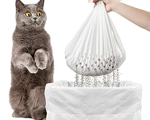 ADDPETS Cat Litter Bags 14-Count,Sifting Litter Box Liner,Drawstring Cat Heavy Duty Litter Box Liners,Jumbo Cat Litter Liners,Super Thick Litter Bags,Cat Litter Box Liners