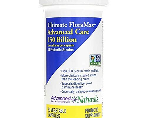 Advanced Naturals Ultimate Floramax 150 Billion Caps, 30 Count, White