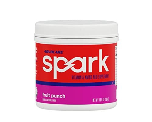 AdvoCare Spark Vitamin & Amino Acid Supplement - Focus & Energy Drink Powder Mix with Vitamin A, B-6, C & E - Also Includes L-Carnitine & L-Tyrosine - Fruit Punch, 10.5 oz