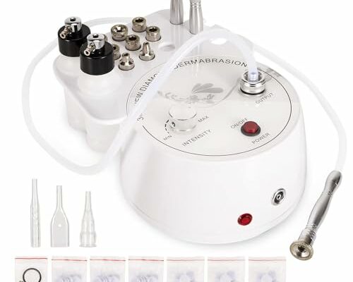 AIMENGXI 3 in 1 Diamond Microdermabrasion Machine, Professional Microdermabrasion Device with Vacuum Spray, Beauty Facial Skin Care Dermabrasion Equipment for Salon Personal Home Use