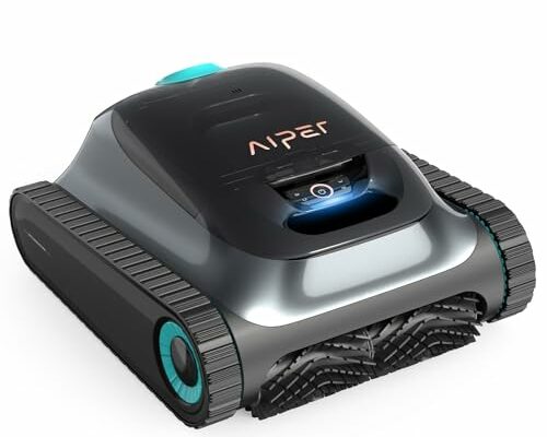 AIPER Scuba S1 Cordless Robotic Cleaner, Smart Navigation for Inground Pools up to 1,600 Sq.ft, Wall and Waterline Cleaning Vacuum