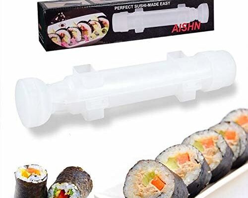 AISHN Sushi Roller 11.8 inches Sushi Bazooka Sushi Maker Chef Tool Rice Roller Durable Camp Chef Rice Maker Machine Mold-for Easy Sushi Cooking