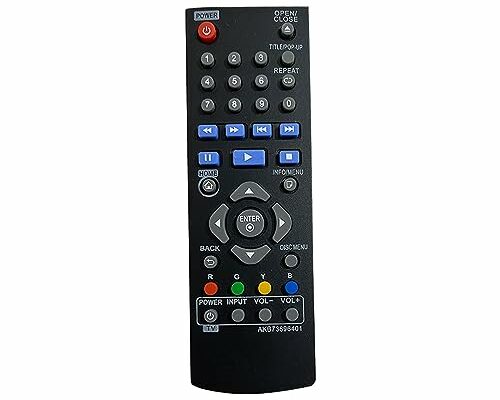 AKB73896401 Replacement Remote Compatible with LG Blu-ray Disc Player BP135 BP145 BP155 BP175 BP255 BP300 BP335W BP340 BP350 BPM25 BPM35 UP870 UP875 BP550 BD640