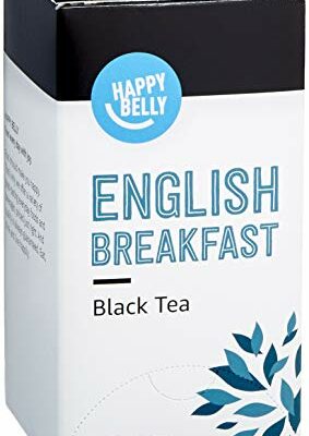 Amazon Brand - Happy Belly English Breakfast Tea Bags, 20 Count (Pack of 1)