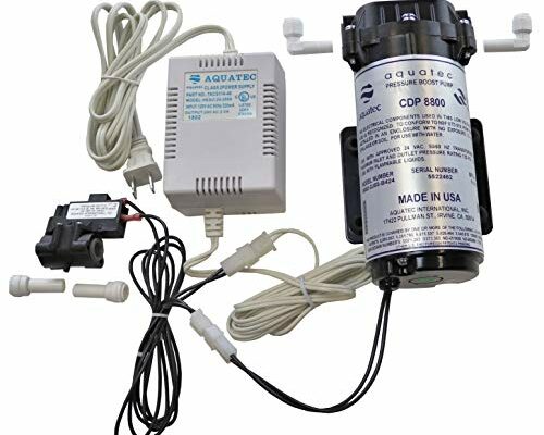 Aquatec 8800 Booster Pump Kit for up to 200 GPD RO Reverse Osmosis Water Filtration System for Both Standard and Manifold Type Systems 8852-2J03-B424 PSW-340 Made in USA