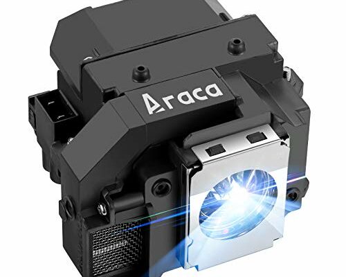 Araca ELPLP54 Replacement Projector Lamp with Housing for ELPLP55 Epson EX71 EX51 H331A EX31 H309A H310C H328A H328B PowerLite S8+ S7 705HD H335A EB-W8D PowerLite Presenter Lamp