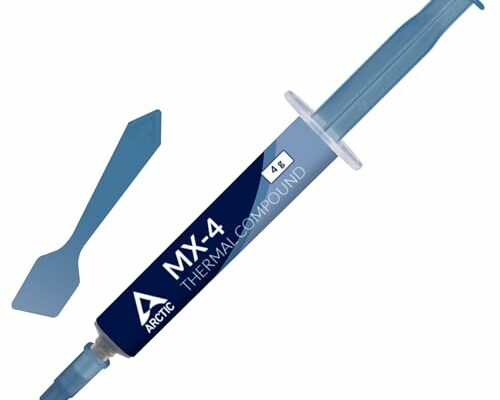 ARCTIC MX-4 (incl. Spatula, 4 g) - Premium Performance Thermal Paste for All Processors (CPU, GPU - PC), Very high Thermal Conductivity, Long Durability, Safe Application