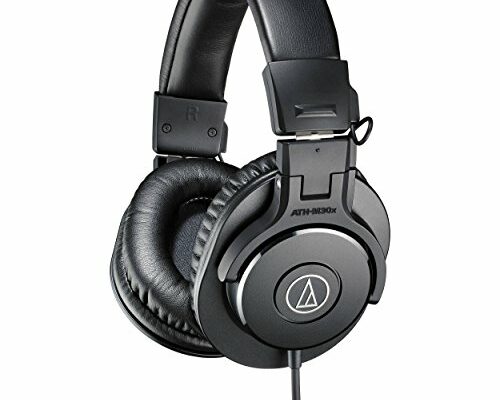 Audio-Technica ATH-M30x Professional Studio Monitor Headphones, Black