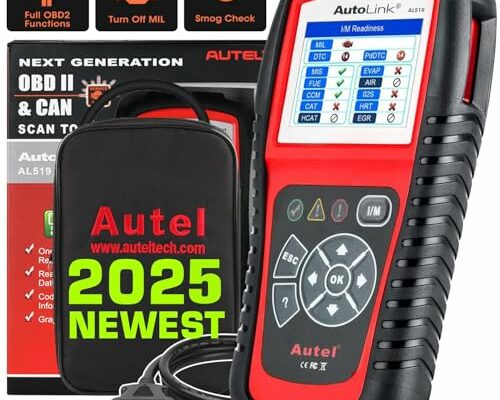 Autel AutoLink AL519 Car OBD2 Scanner, Classic Enhanced Mode 6 Engine Fault Code Reader OBDII CAN Diagnostic Scan Tool, One-Click Smog Check, DTC Look, Upgraded of AL319