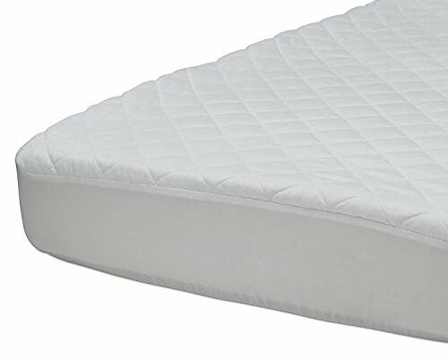 Beautyrest Kids Fitted Crib Mattress Pad | Waterproof | 52” x 28” | Machine Washable, White