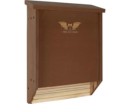 BIGBATBOX - Bat House for Outdoors - Clean Your Backyard from Mosquitoes - Wooden Bat House Kit - with Our Proven Bat Box Design, You are Almost Guaranteed to Attract Bats! WildYard