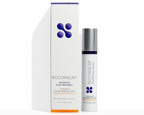 Biocorneum Advanced Scar Treatment with Silishield® & SPF 30 10g – Made in the USA, Fast-Drying, Silicone Scar Gel - Surgeon Recommended for New & Old Scars - Suitable for Children Over 6 Months