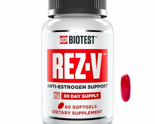 Biotest Rez-V High-Absorption Resveratrol - Anti-Estrogen Support & Cellular Health - 60 Softgels (30 Day Supply)