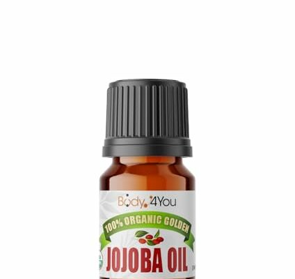 BodyJ4You Jojoba Oil Piercing Aftercare | Stretched Ear Gauges Tragus Nose Septum Lip Navel | Natural Recovery Skin Moisturizer | 100% USDA Organic Pure Unrefined Wax | 0.17 Fl Oz