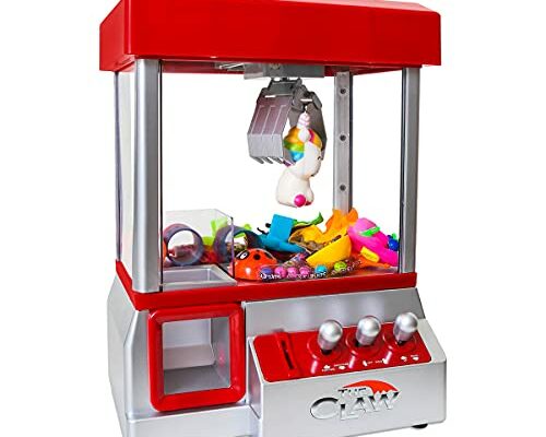 Bundaloo Claw Machine Arcade Game with Sound, Cool Fun Mini Candy Grabber Prize Dispenser Vending Toy for Kids, Boys & Girls