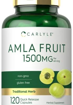 Carlyle Amla Capsules 1500mg | 120 Count | Amalaki Fruit | Non-GMO and Gluten Free Supplement