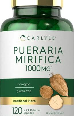 Carlyle Pueraria Mirifica Capsules | 1000mg | 120 Count | Root Extract | Non-GMO & Gluten Free Supplement