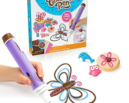 Chocolate Pen Real Cooking and 4 Bars of Candy Chocolate, Kids Crafting Baking Kits, Draw in Chocolate and DIY Your Own Baking Creations!