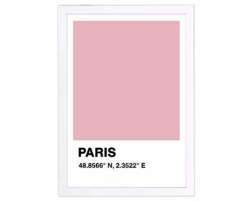 Cities and Skylines Framed Wall Art Prints 'Paris Color Swatch' European Cities