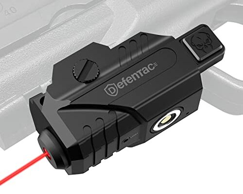 Defentac Red/Blue/Green Laser Sight for Pistol/Handgun, Magnetic Rechargeable Red Beams for Compact Guns W/a Rail, Compatible with Taurus G2C G3 G3C (Red Laser Sight)