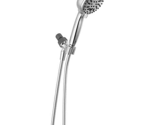 Delta Faucet ProClean Chrome Shower Head with Handheld, Showerhead with High Pressure Spray, Handheld Shower Head, 6 Spray Settings, Chrome 75740