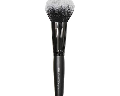 e.l.f. Flawless Face Brush, Vegan Makeup Tool For Flawlessly Contouring & Defining With Powder, Blush & Bronzer, Made With Cruelty-Free Bristles