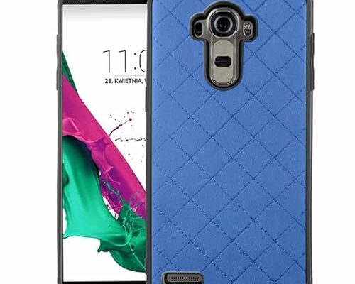 ELISORLI Compatible with LG G4 Case Rugged Thin Slim Cell Accessories Anti-Slip Fit Rubber TPU Mobile Phone Protection Silicone Soft Full Body Shockproof Grip Cover for LGG4 LG4 4G Women Men Blue