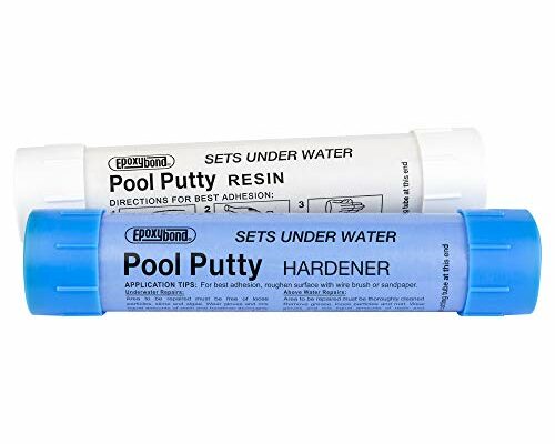 Epoxybond Pool Putty 2-Part Set | Swimming Pool & Spa Repair | Easy DIY | Fix Cracks Leaks Underwater or Above | Concrete, Fiberglass & Variety of Other Surfaces | by Atlas Minerals