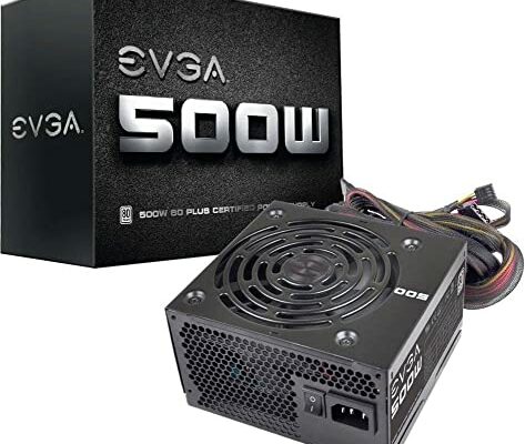 EVGA 500 W1, 80+ WHITE 500W Power Supply( 100-W1-0500-KR)