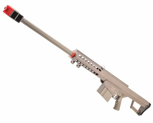 Evike Airsoft - Matrix Barrett Licensed M82A1 Cycling Action Airsoft Sniper Rifle (Model: Desert Earth/Gun Only)