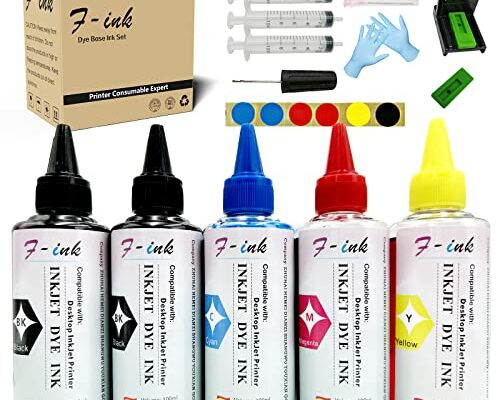 F-ink 5 Bottles Ink and Refill Kits Compatible for Canon Ink Cartridges 275 276 260 261 245 246 PG-275XL CL 276XL PG-260XL CL-261XL PG-245XL CL-246XL