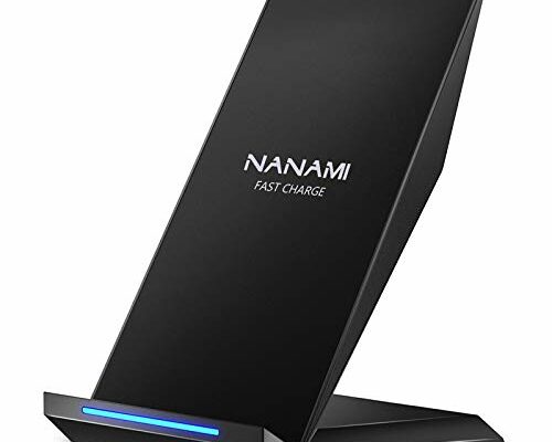 Fast Wireless Charger, NANAMI 15W Qi Certified Wireless Charging Stand Compatible iPhone 16/15/15 Pro/15 Plus/15 Pro Max/14/14 Pro/13/12, for Samsung Galaxy S24/S23/S22/S21/S20 and Qi-Enabled Phone